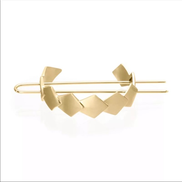 Gold Geometric Hair Stick Pin - Picture 3 of 4
